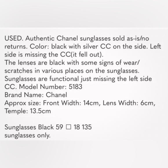 OFFERS WELCOMED- CHANEL Sunglasses - Picture 10 of 10